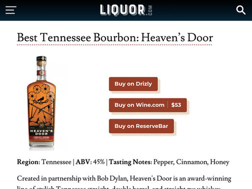 LIQUOR.COM: The 12 Best Bourbons to Drink in 2021